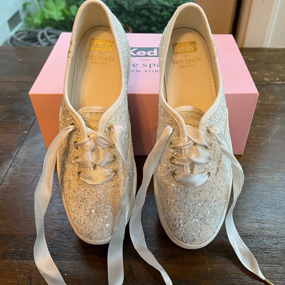 NWT Kate Spade Keds Glittery Sneakers